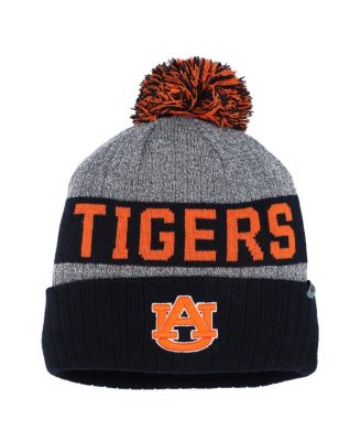 Top of the World - Men's Navy Auburn Tigers Below Zero Cuffed with Pom Knit Hat