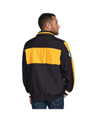 Men's Black Pittsburgh Steelers Gael Lightweight Half-Zip Hoodie