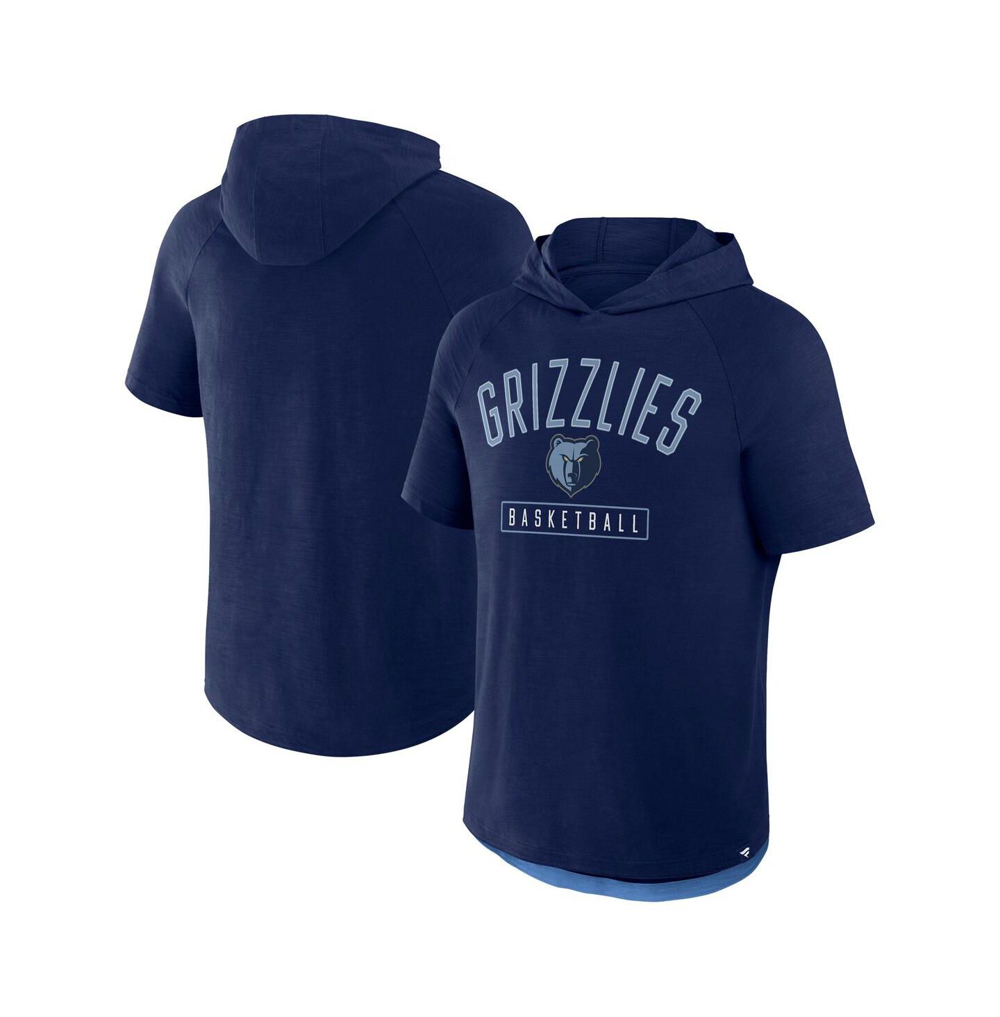 Мужское худи Fanatics Navy Memphis Grizzlies Pass Legend Raglan T-Shirt — фото 1