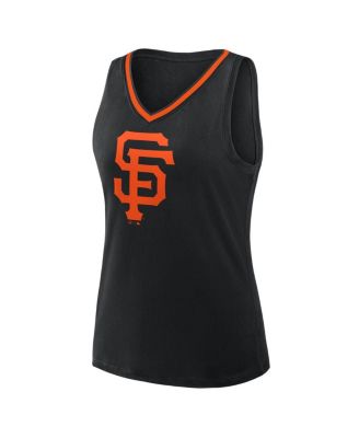 Women's Black San Francisco Giants Stellar Win V-Neck Tank Top