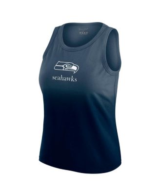 Women's Navy Seattle Seahawks Ombre Tank Top