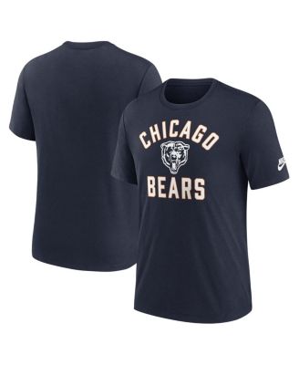 Nike - Men's Navy Chicago Bears Favorable Timeline Tri-Blend T-Shirt
