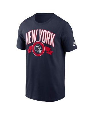 Men's Navy New York Giants Rewind Front and Back Hit Essential T-Shirt