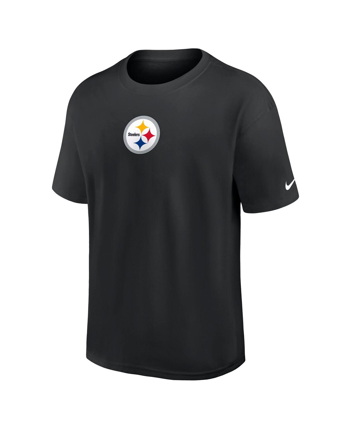 Nike Black Pittsburgh Steelers Dominate The Game Essential Max90 T-shirt In Black