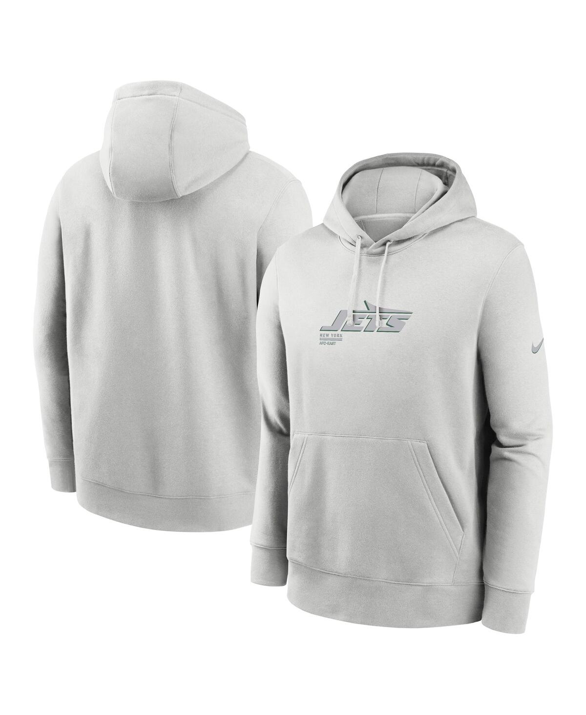 Men's Gray New York Jets Edge Pack French Terry Club Pullover Hoodie - Gray
