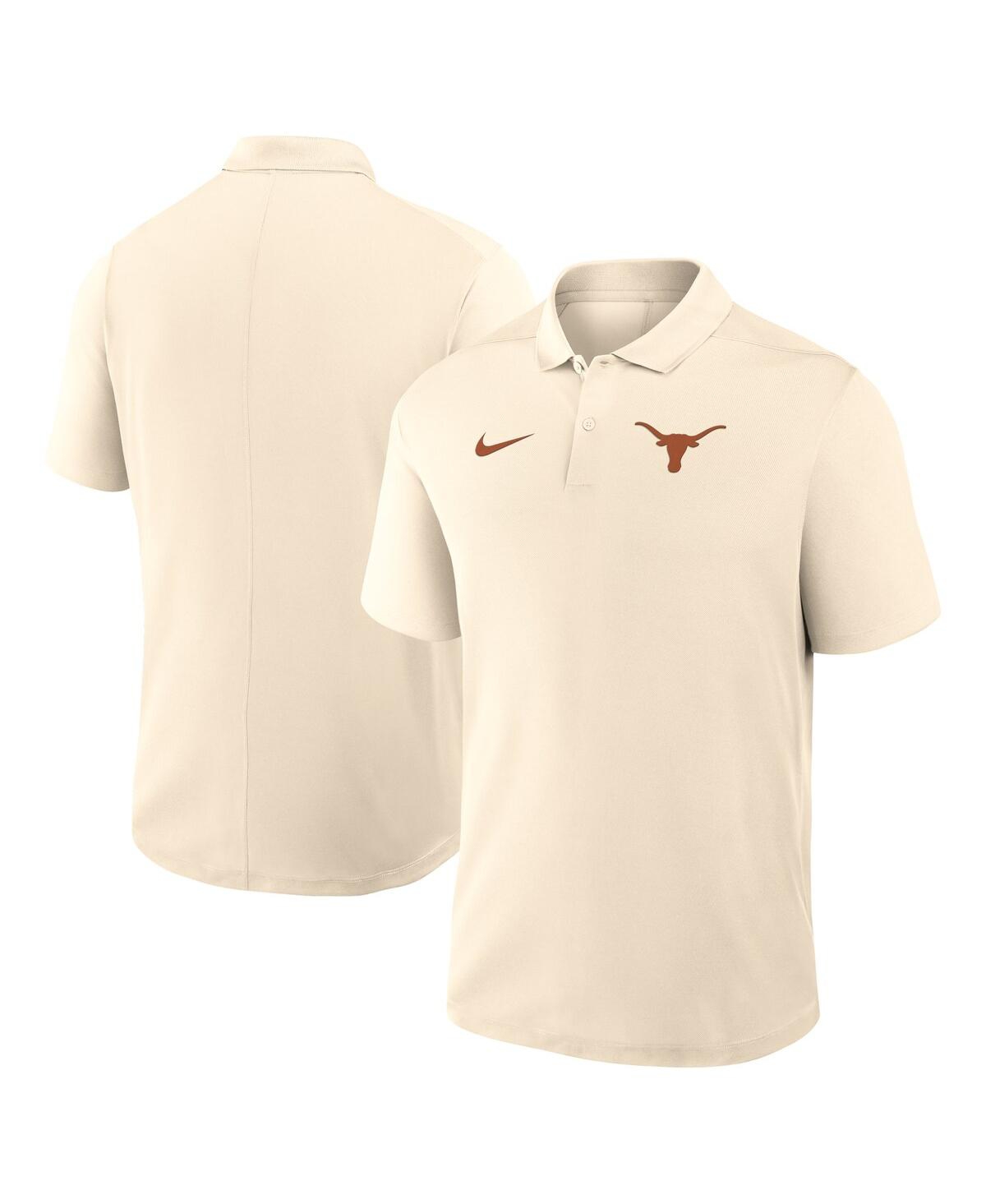 Men's Tan Texas Longhorns Primary Logo Victory Performance Polo Shirt - Tan