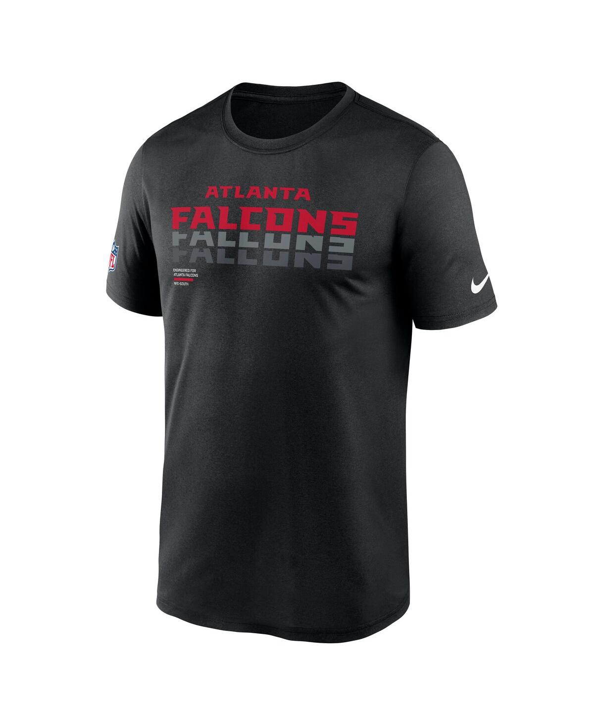 Nike Black Atlanta Falcons Sideline Legend Performance T-shirt In Black