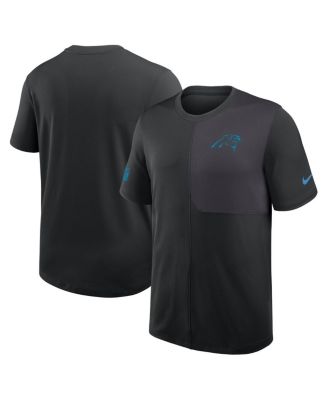Nike - Men's Black Carolina Panthers Sideline UV Performance Coach Shirt