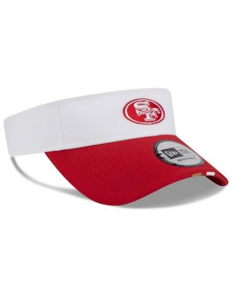 Men's White/Scarlet San Francisco 49ers 2025 NFL Training Camp Adjustable Visor Hat