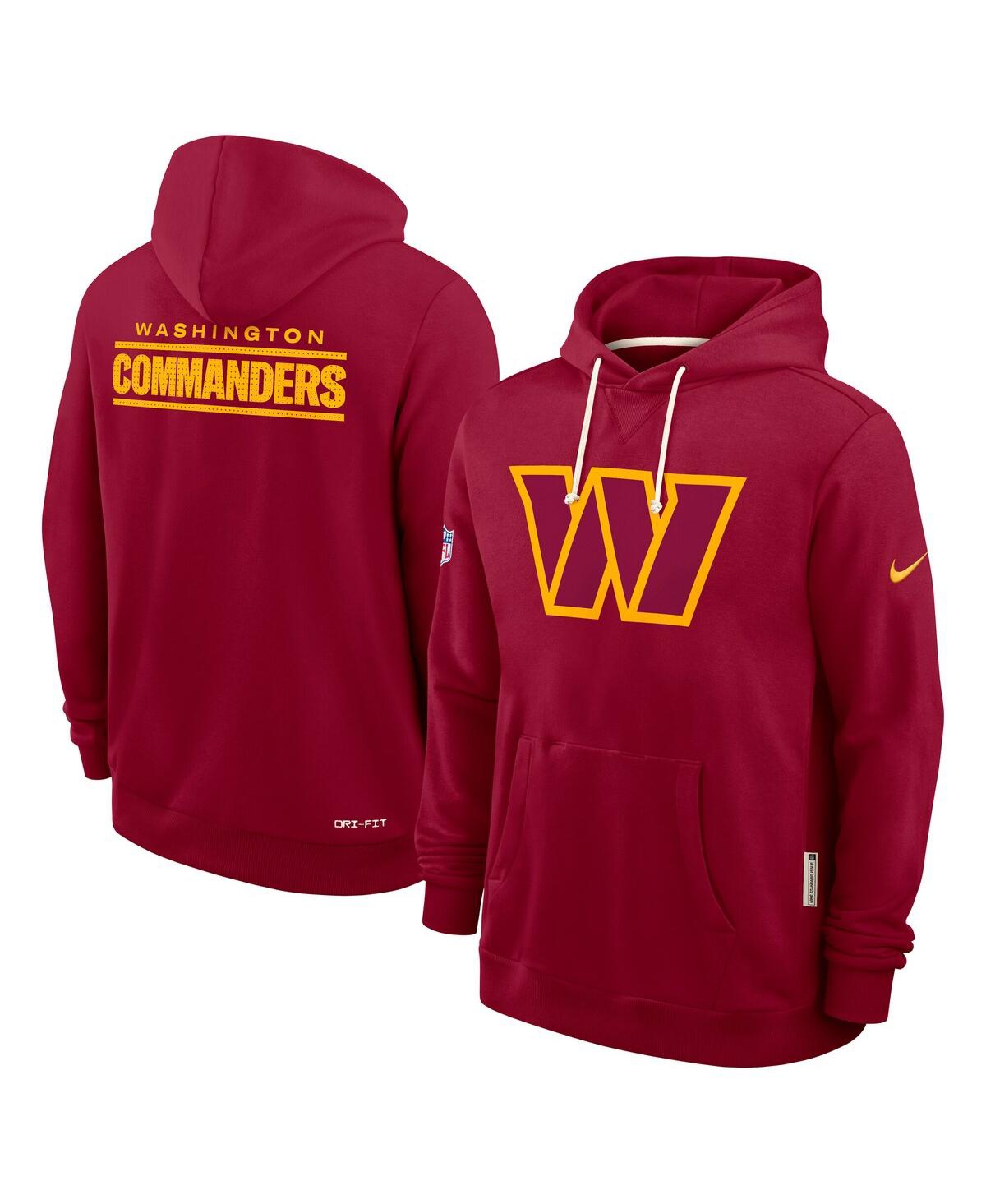 Nike Burgundy Washington Commanders Sideline Standard Issue Initial Home Dri-fit Hoodie In Red