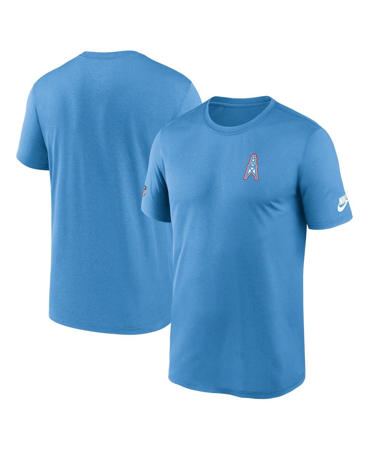 Nike Light Blue Tennessee Titans Sideline Alt Pack Small Logo Legend Performance T-shirt In Blue