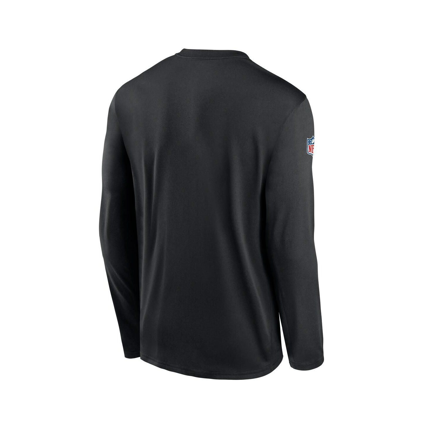 Мужская футболка Nike Black Atlanta Falcons Legend Small Logo Performance Long Sleeve — фото 3