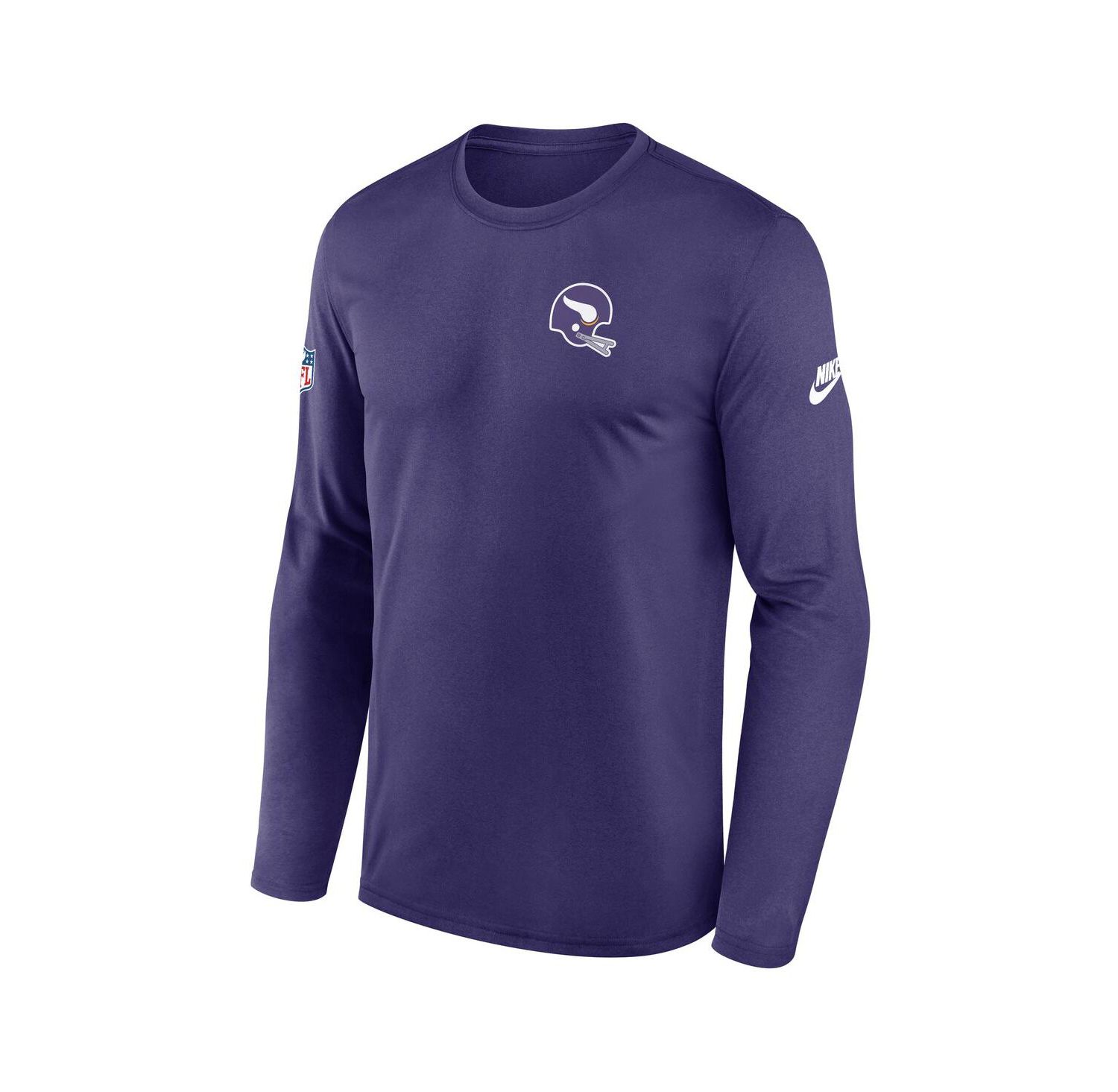 Men's Purple Minnesota Vikings Legend Small Logo Performance Long Sleeve T-Shirt
