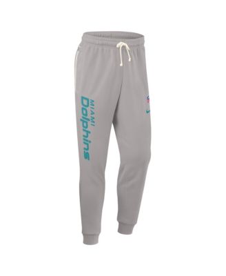 Men's Gray Miami Dolphins Sideline Ground Game Performance Taper Pants