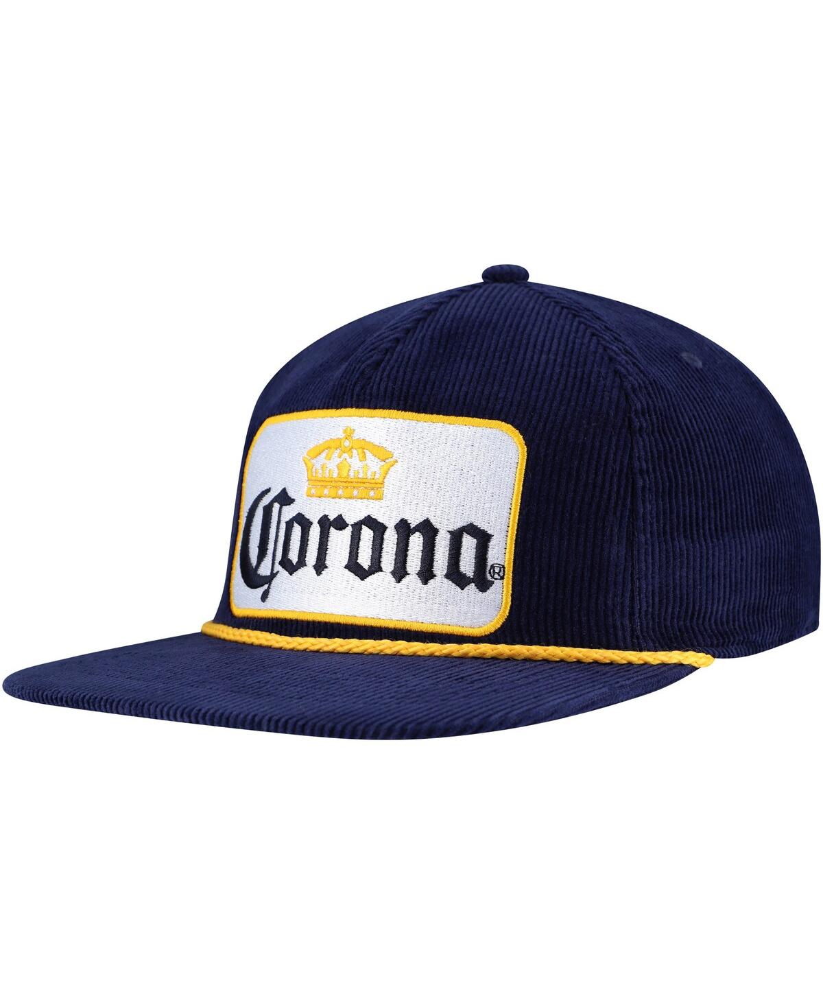 Men's Navy Corona Corduroy Rope Golf Snapback Hat - Navy