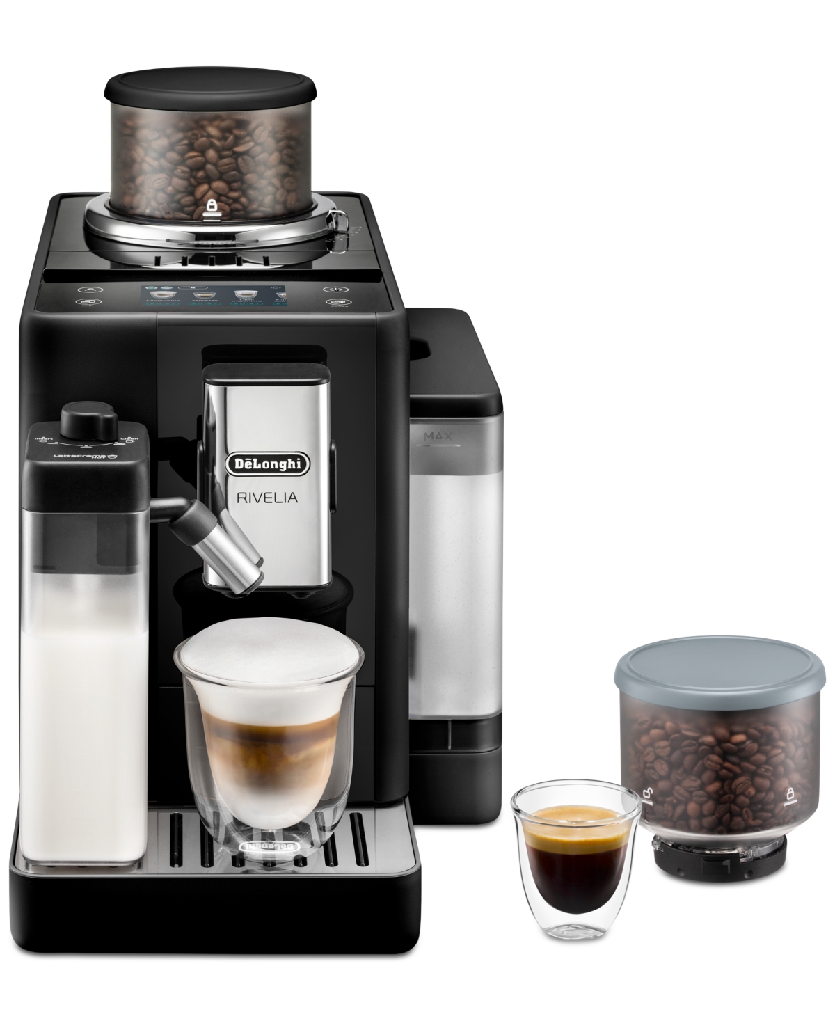 Delonghi Rivelia Automatic Espresso Machine In Black