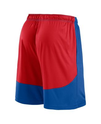 Men's Royal/Red Philadelphia 76ers Launch Performance Shorts