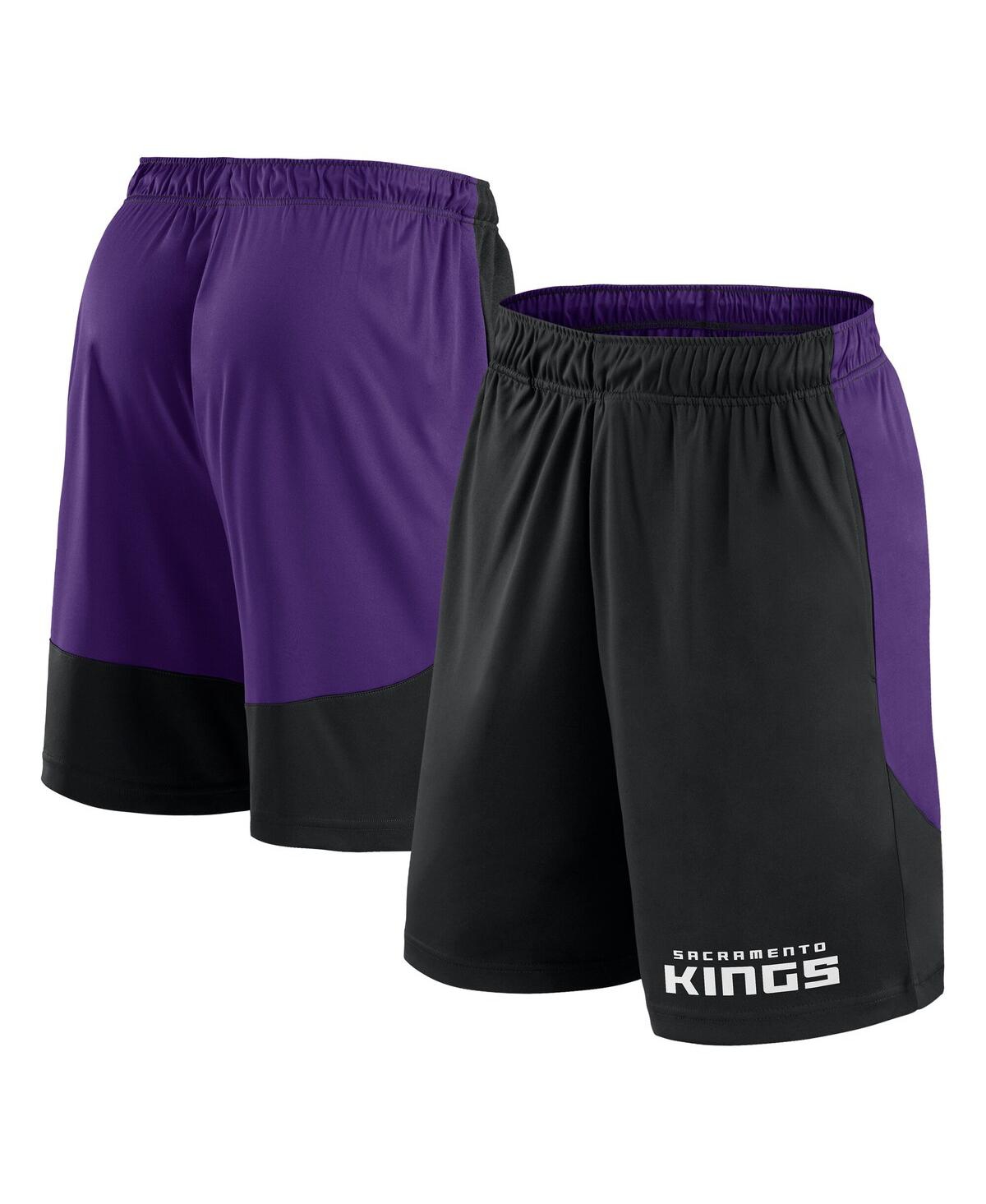 Men's Purple/Black Sacramento Kings Launch Performance Shorts - Black, Purple