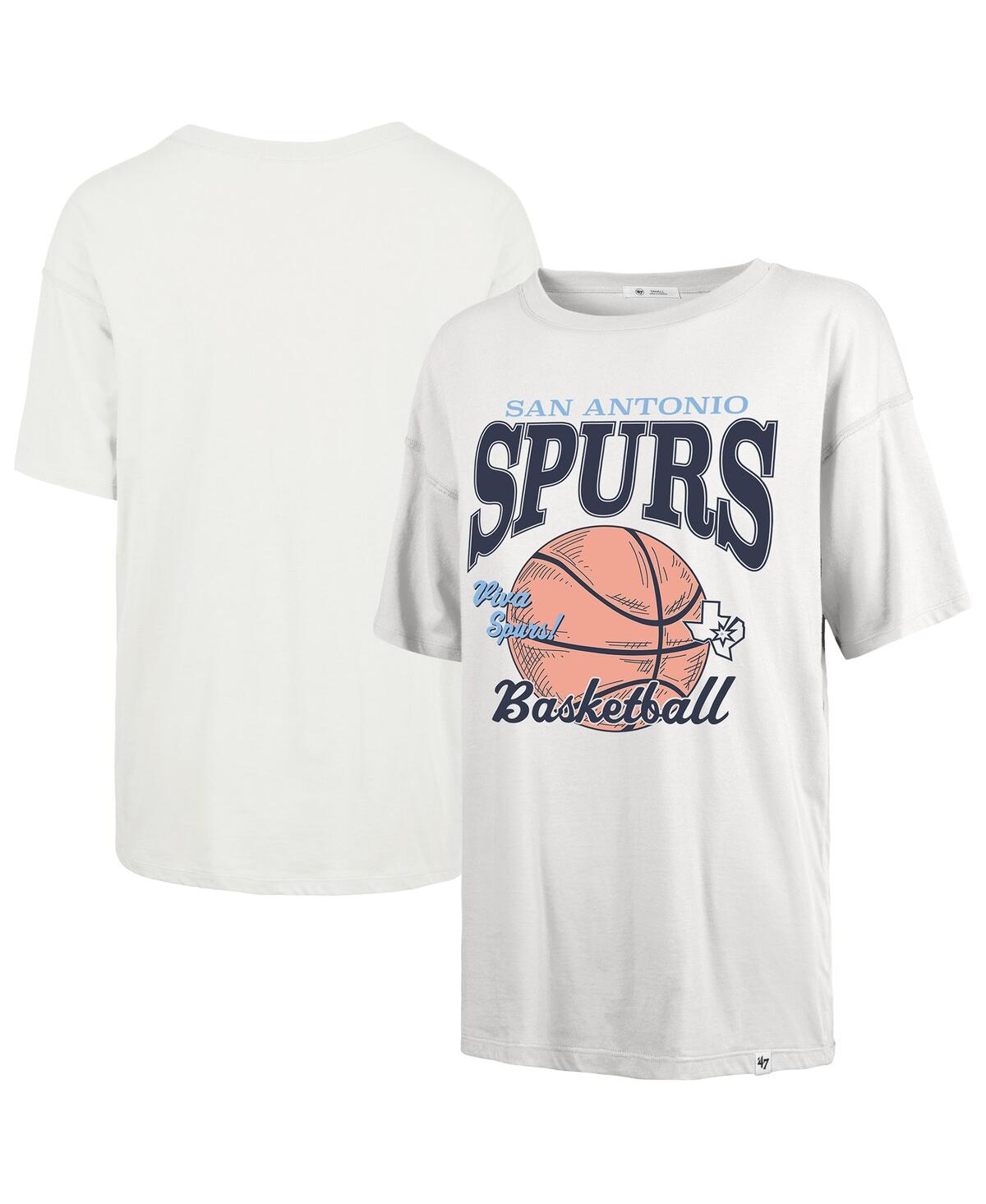 Women's White San Antonio Spurs City Edition Down Court Sadie T-Shirt - White