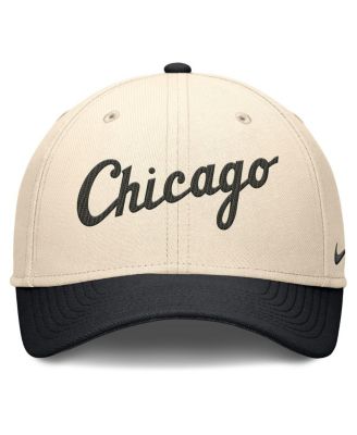 Men's Natural/Black Chicago White Sox Statement Rise Performance Flex Hat