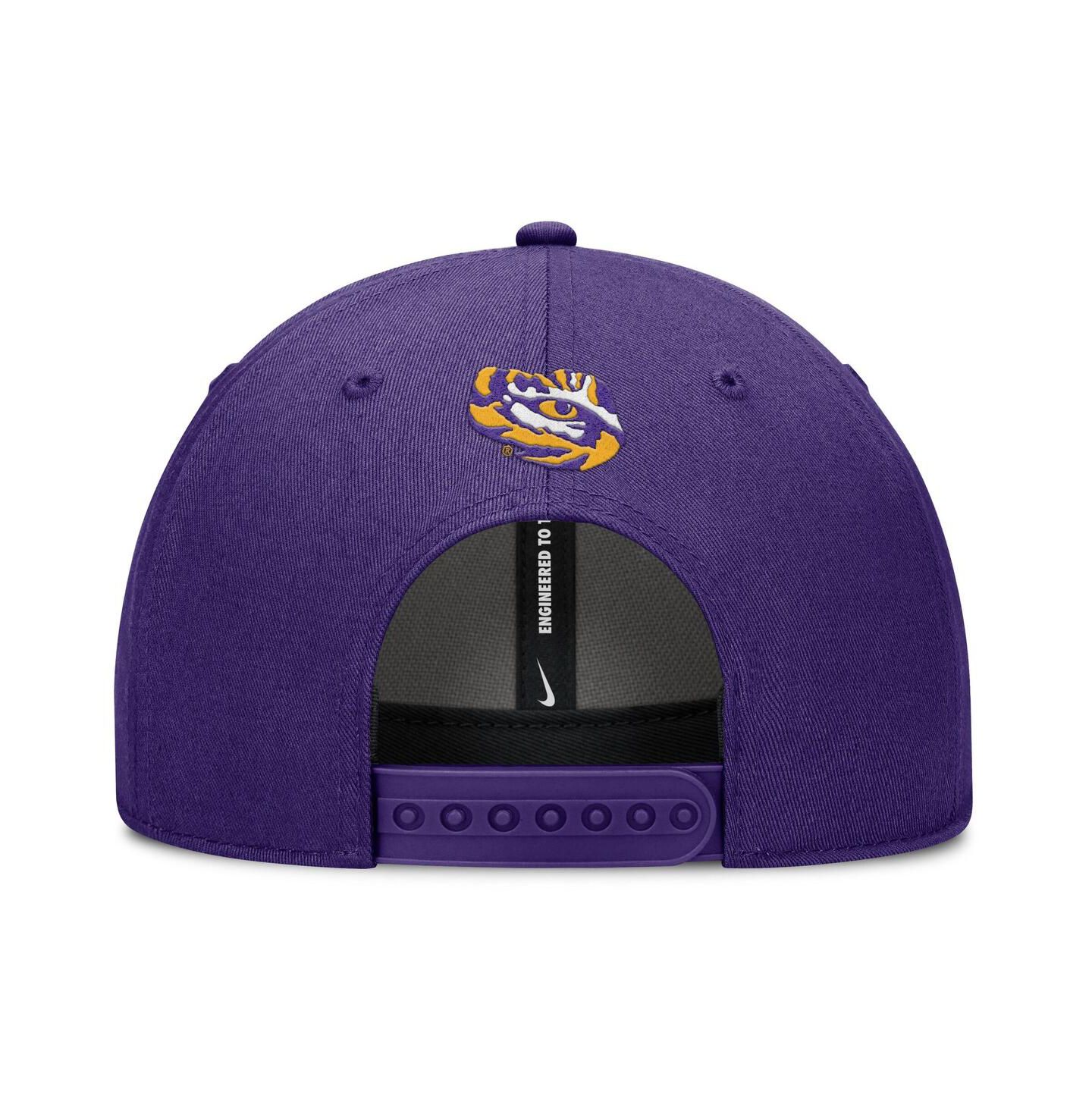 Мужская кепка Nike Purple LSU Tigers Slanted Primetime Rise Performance Adjustable Hat — фото 4