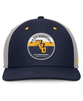 Men's Navy/Gray West Virginia Mountaineers Prep Pro Performance Snapback Hat