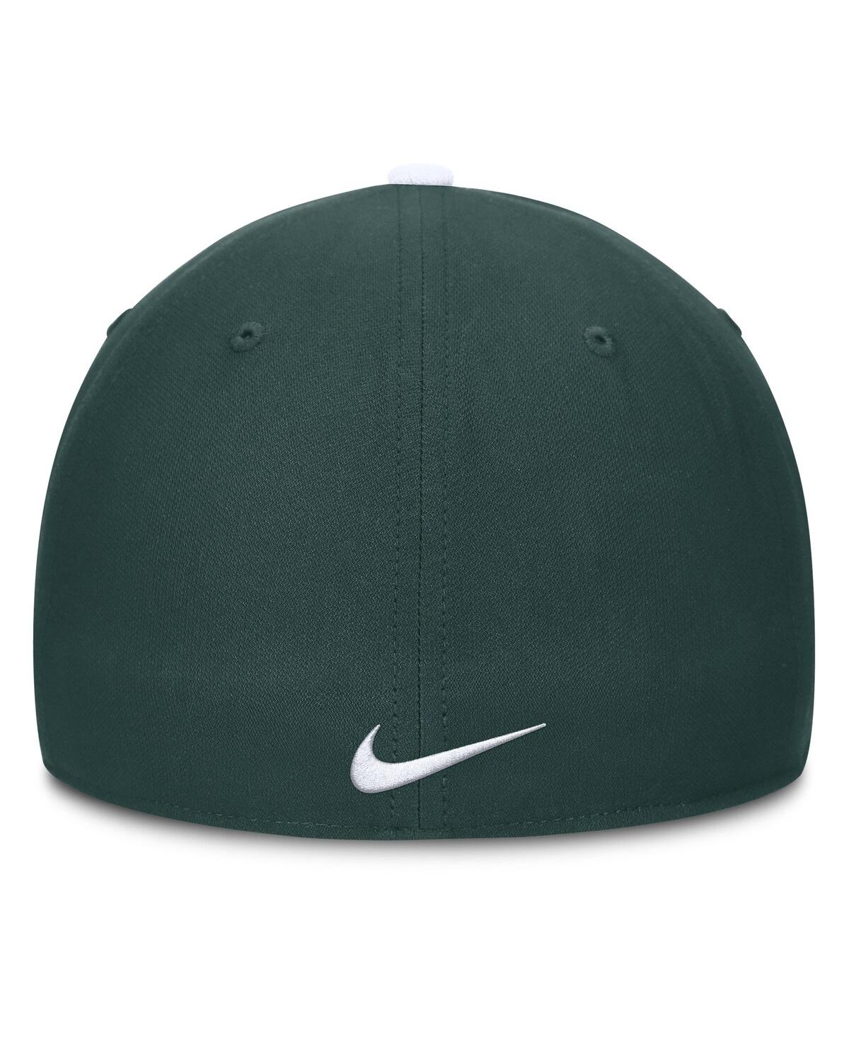 Nike Men's White/green Michigan State Spartans 2025 Sideline Rise Local Performance Flex Hat In Multi