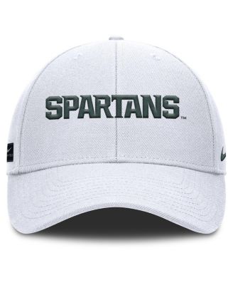 Men's White Michigan State Spartans 2025 On-Field Rise Performance Adjustable Hat