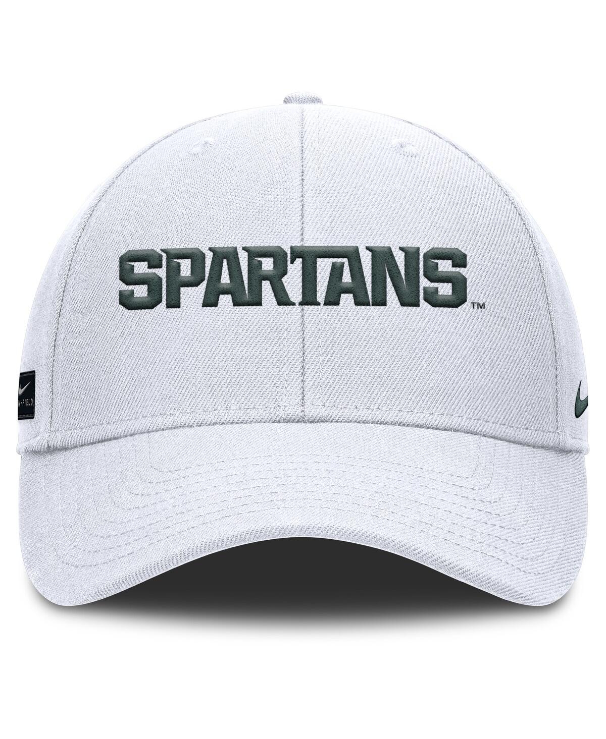 Nike Men's White Michigan State Spartans 2024 On-field Club Adjustable Hat In White