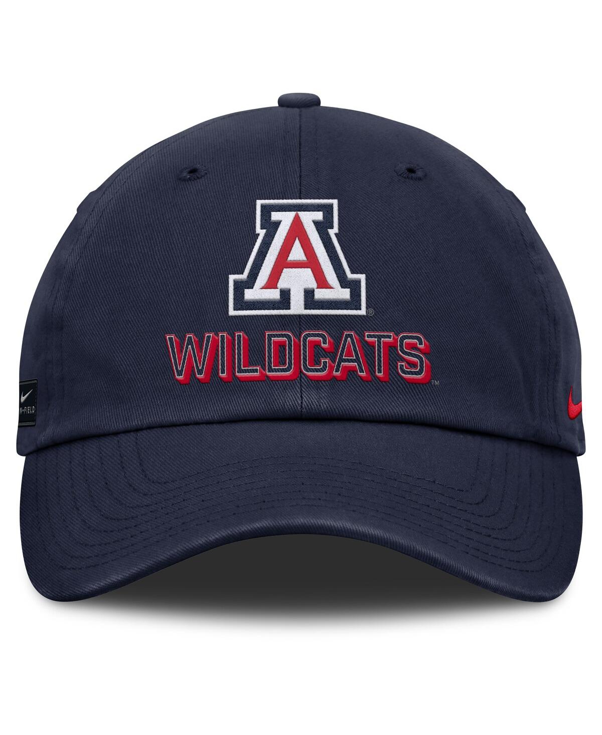 Nike Navy Arizona Wildcats 2025 On-field Club Adjustable Hat In Blue