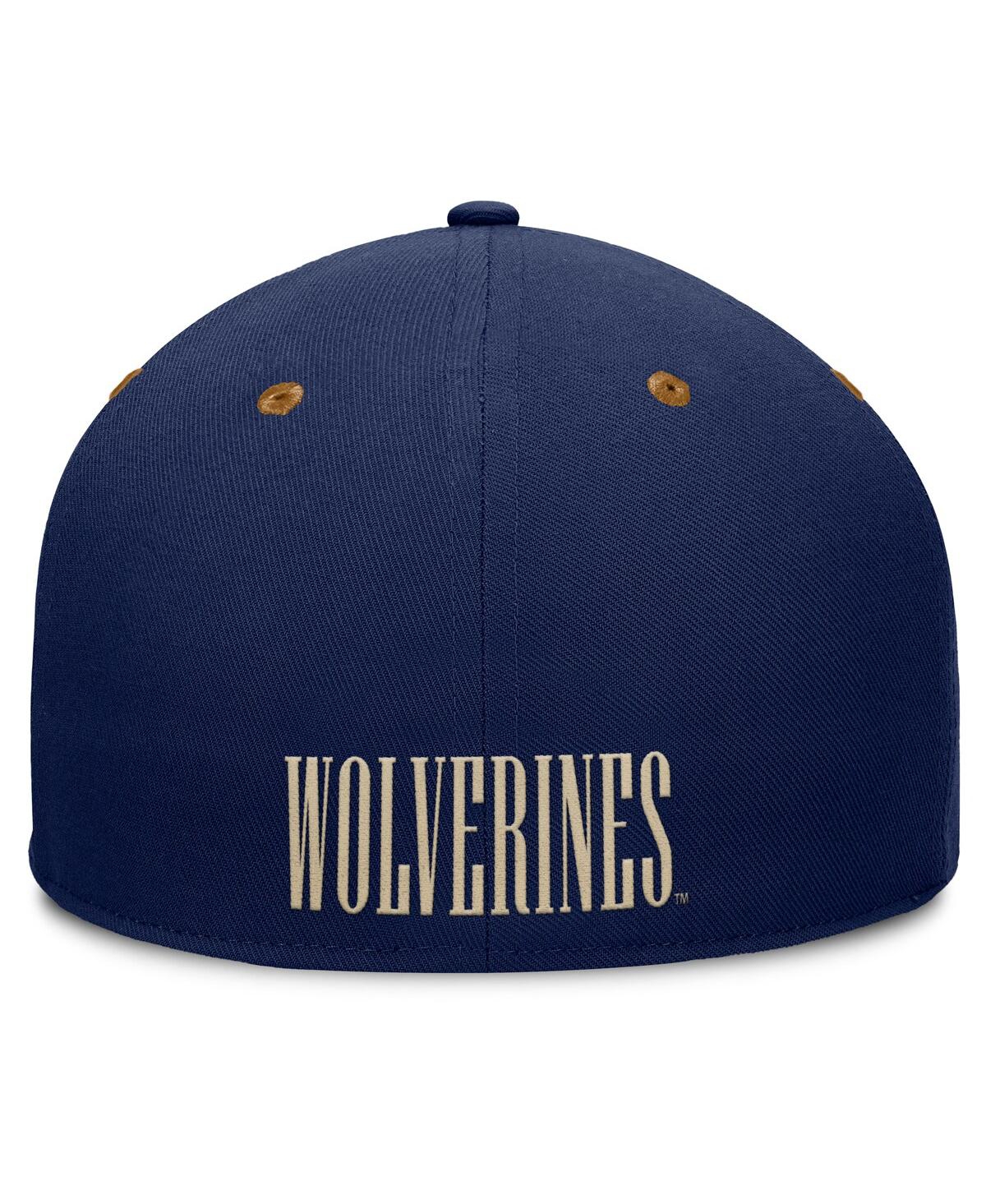 Fanatics Men's Navy/brown Michigan Wolverines Noboa Fitted Hat