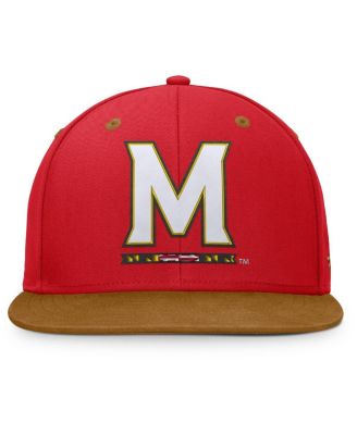 Men's Red/Brown Maryland Terrapins Noboa Fitted Hat
