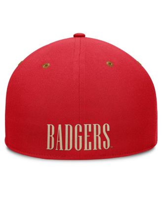 Men's Red/Brown Wisconsin Badgers Noboa Fitted Hat