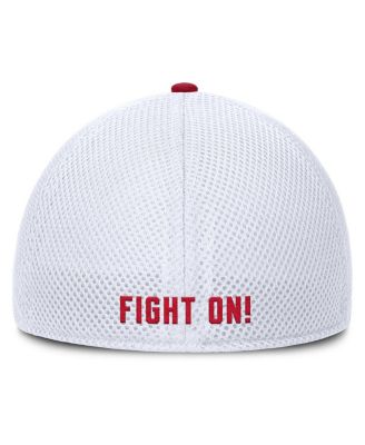 Men's Heather Gray/White USC Trojans Trigger Flex Hat