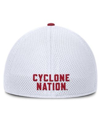 Men's Heather Gray/White Iowa State Cyclones Trigger Flex Hat