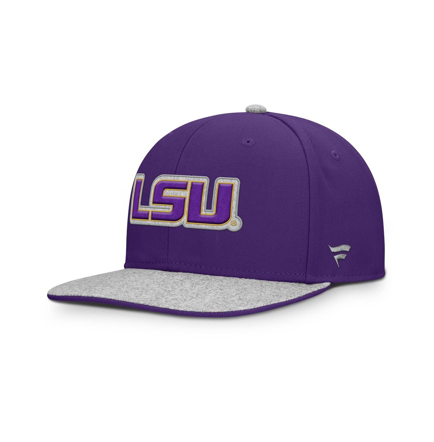 Мужская кепка Fanatics Purple LSU Tigers Loden Snapback Hat — фото 1