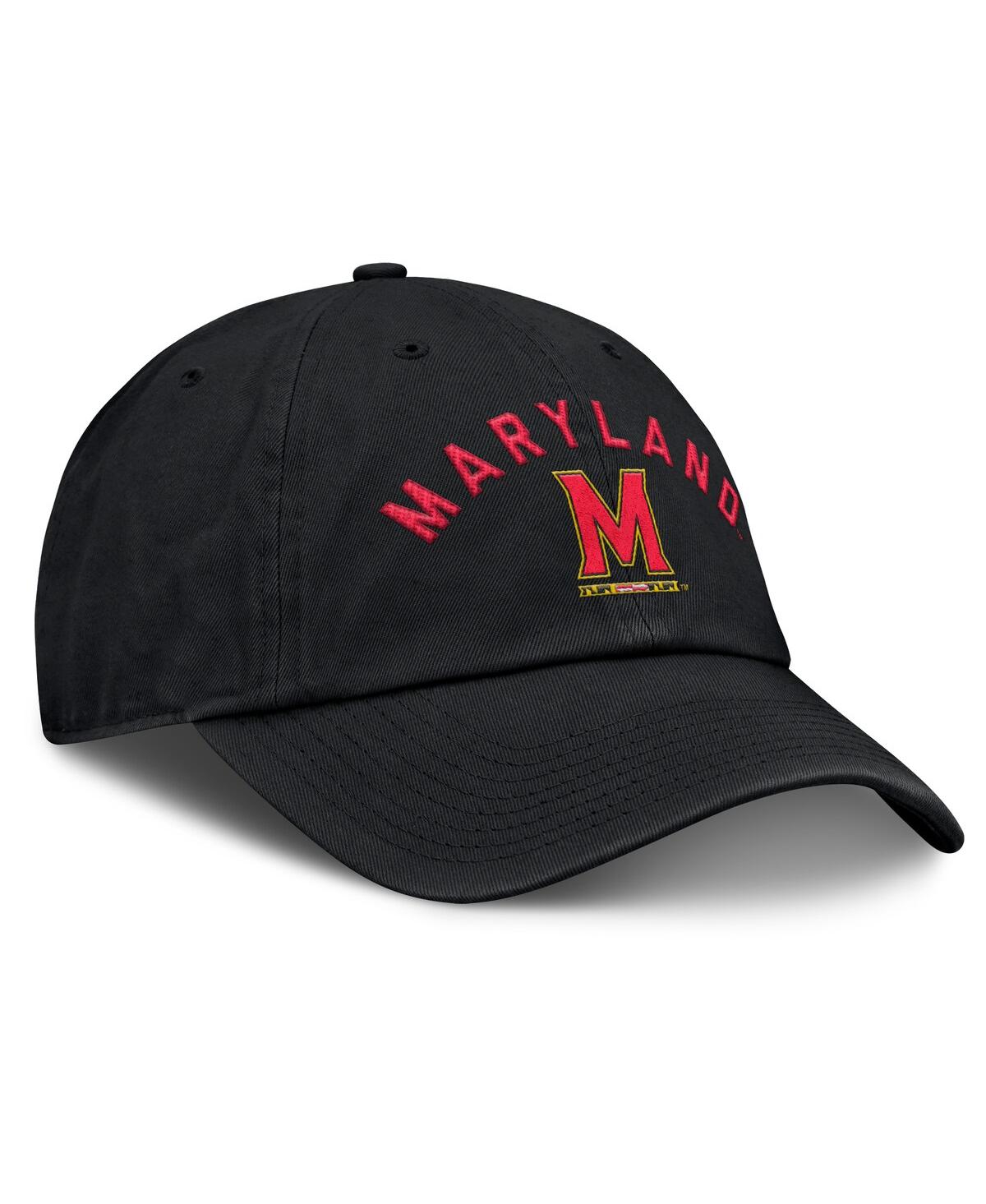 Fanatics Men's Black Maryland Terrapins Myth Adjustable Hat In Black