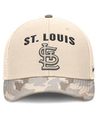 Men's Natural St. Louis Cardinals Camo Natural Pack Rise Adjustable Trucker Hat