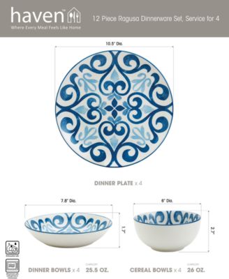 Ragusa 12 Pc. Dinnerware Set, Service for 4, Exclusively at Macy's