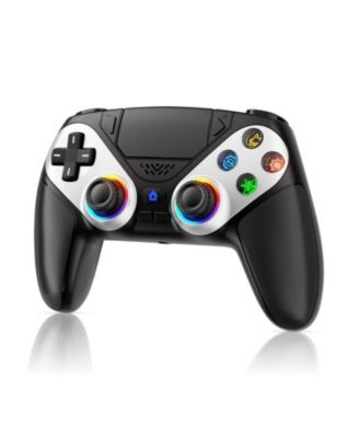 LED Wireless Controller for PS5, Compatible with PS5 Pro/Slim/PC, Dual Vibration, Turbo, 6-Axis Motion, 3.5mm Audio Jack, Speaker & Customizable Colors