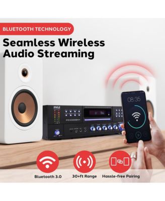 Wireless BT Streaming Home Theater Amplifier with CD/DVD Player, AM/FM Radio, HDMI/MP3/USB Reader (4000 Watt)