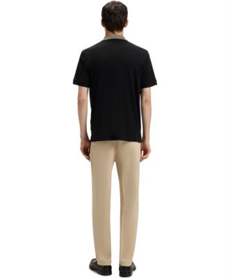 Men's Patterned Collar Pima-Cotton Polo Shirt