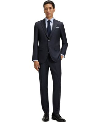 Hugo Boss - Men's Patterned Stretch Wool Slim-Fit Suit