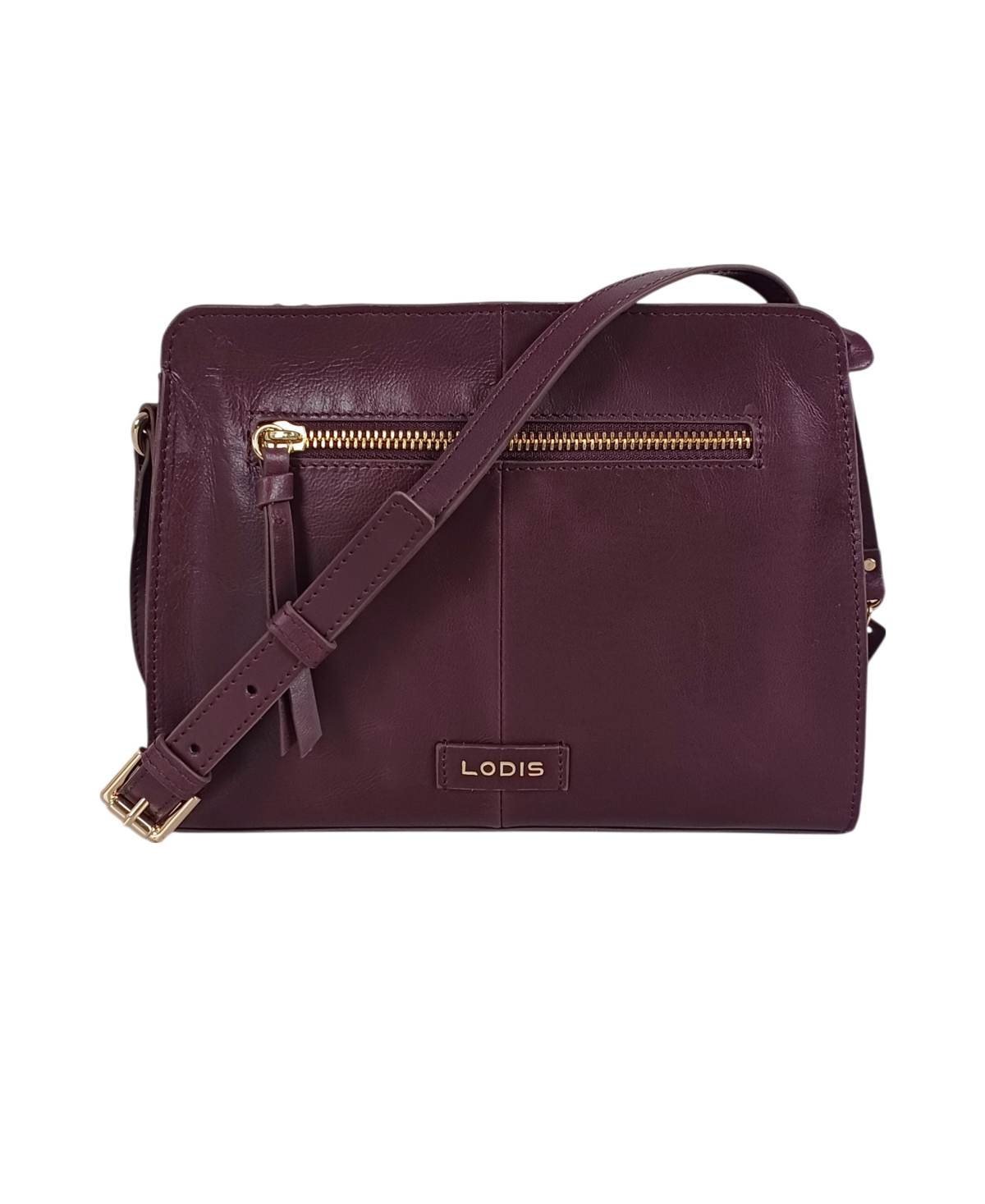 Lodis Benatar Small Crossbody Bag In Burgundy