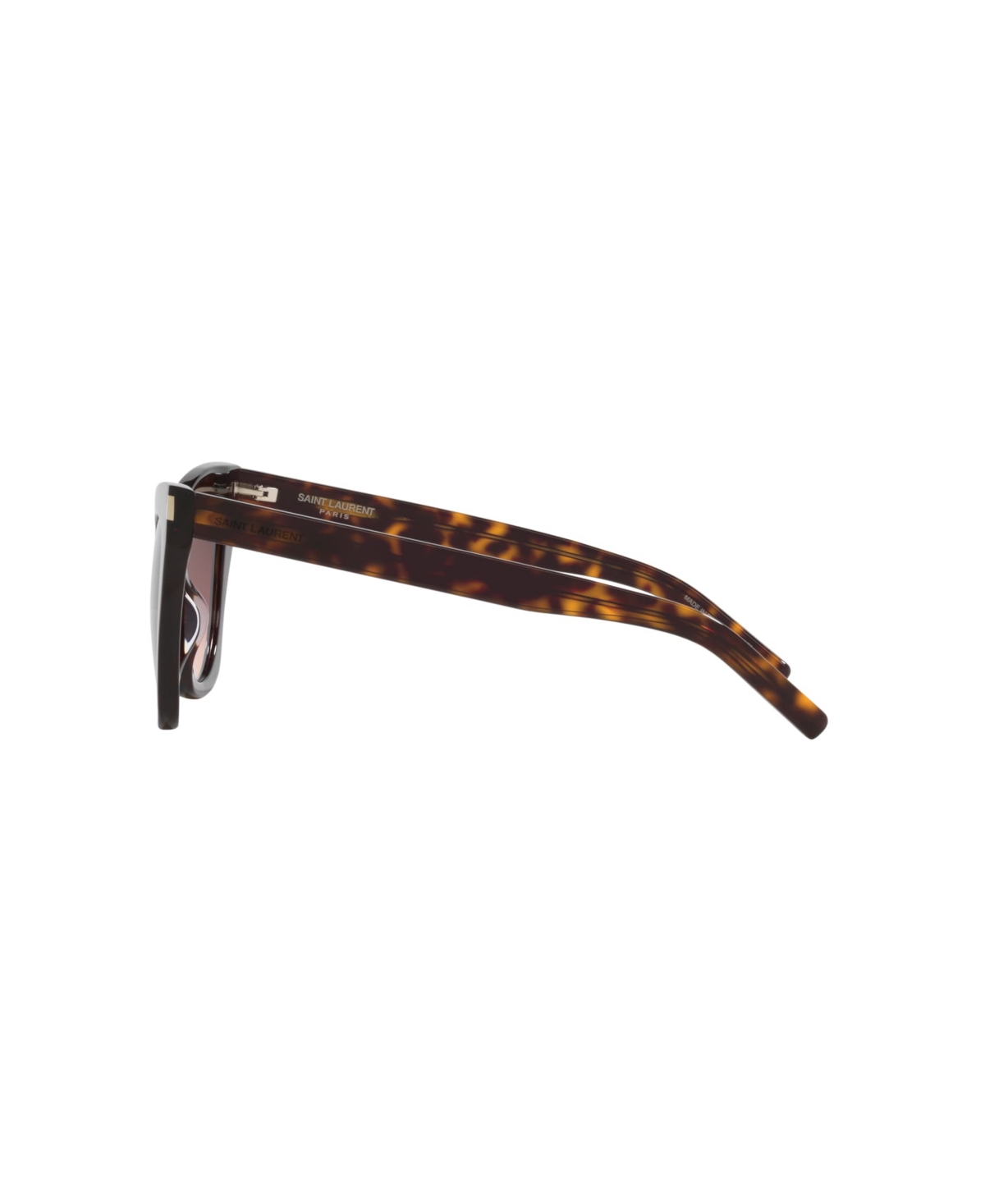 Saint Laurent Injected Sl 214 Kate Sunglasses In Brown