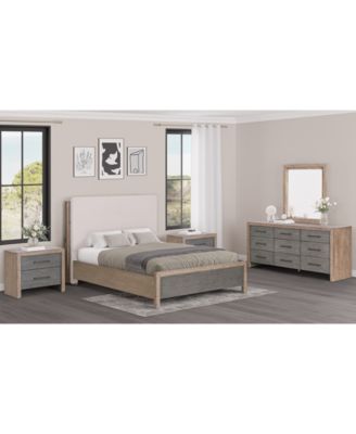 Portmore 3pc California King Set (Upholstered Bed, Dresser & 2-Drawer Nightstand with soft close drawers), Created for Macy's