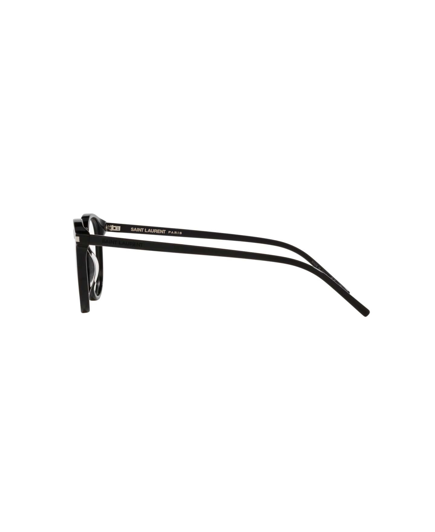 Очки Saint Laurent Unisex Round Plastic SL 106 Eyeglasses, цвет: Чёрный — фото 3