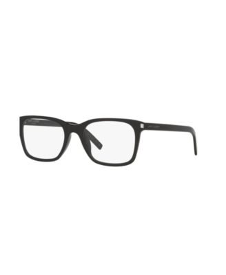 Man Rectangle Plastic SL 718 Slim Eyeglasses