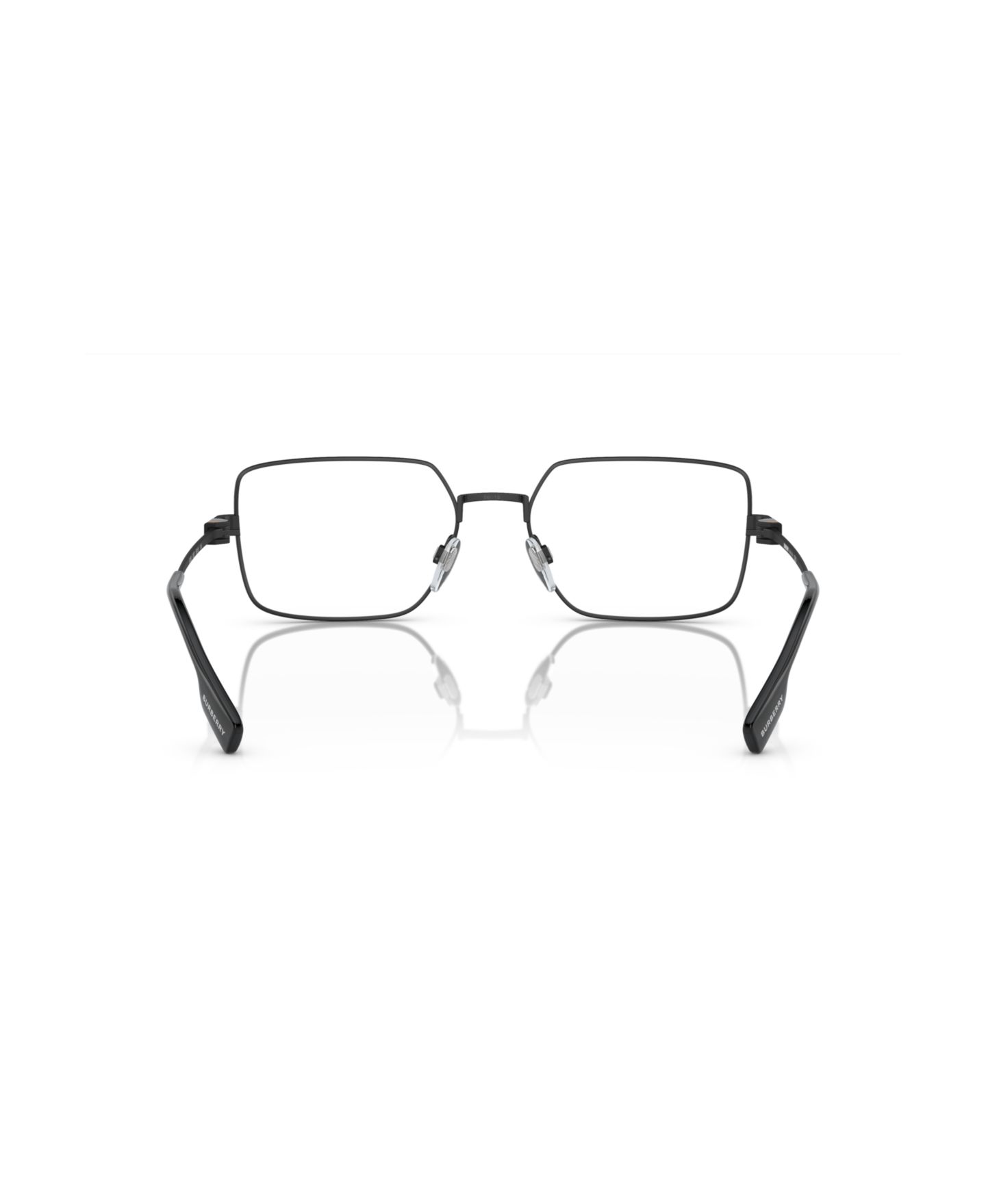 Мужские очки Burberry Man Rectangle Metal BE1380 Eyeglasses, цвет: Чёрный — фото 2