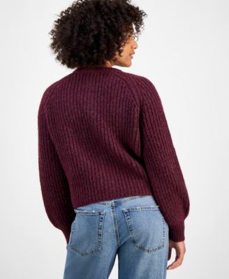 Women's Shaker Stitch Button-Front Cardigan